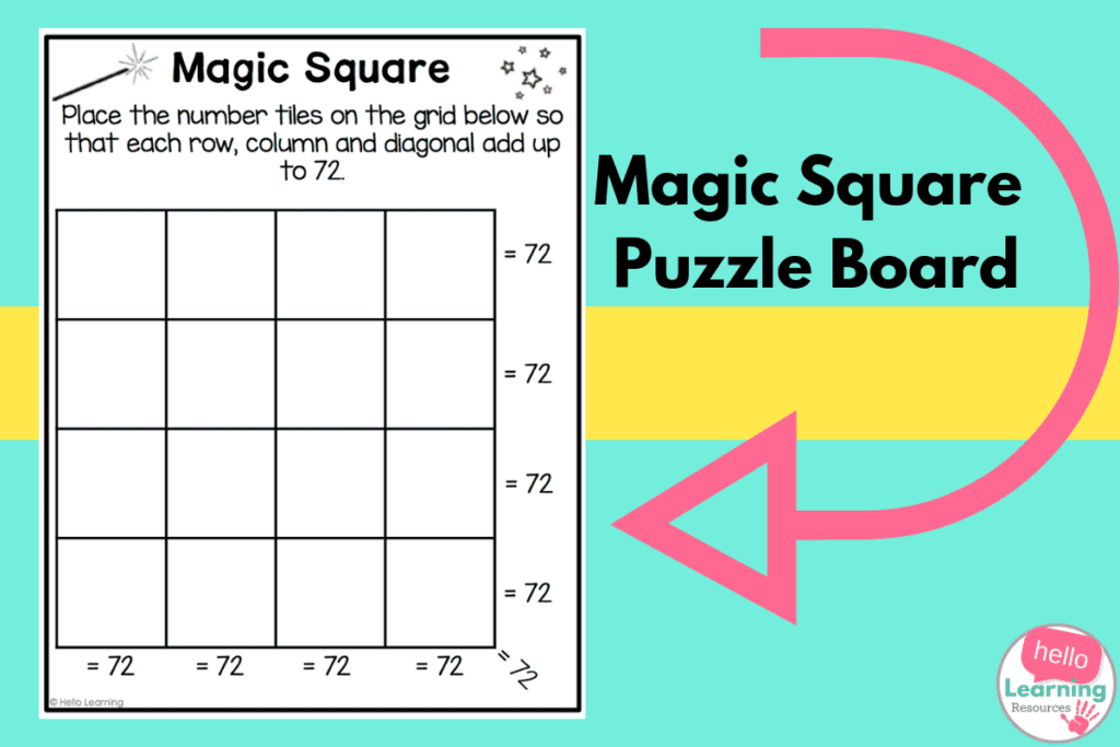 magic square puzzle board