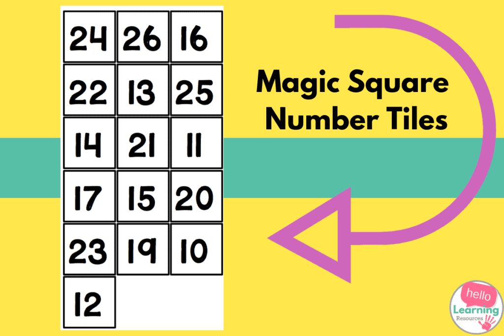 magic square number tiles