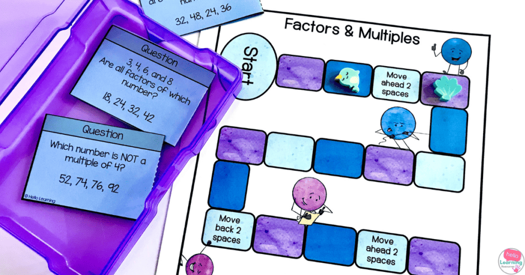 Factors and Multiples math game image