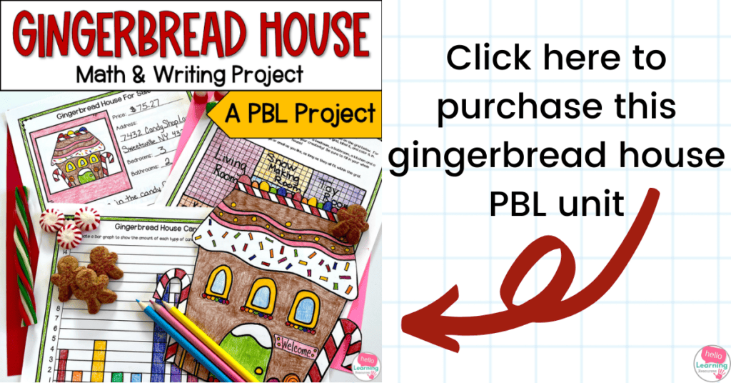 Winter project based learning unit on gingerbread houses