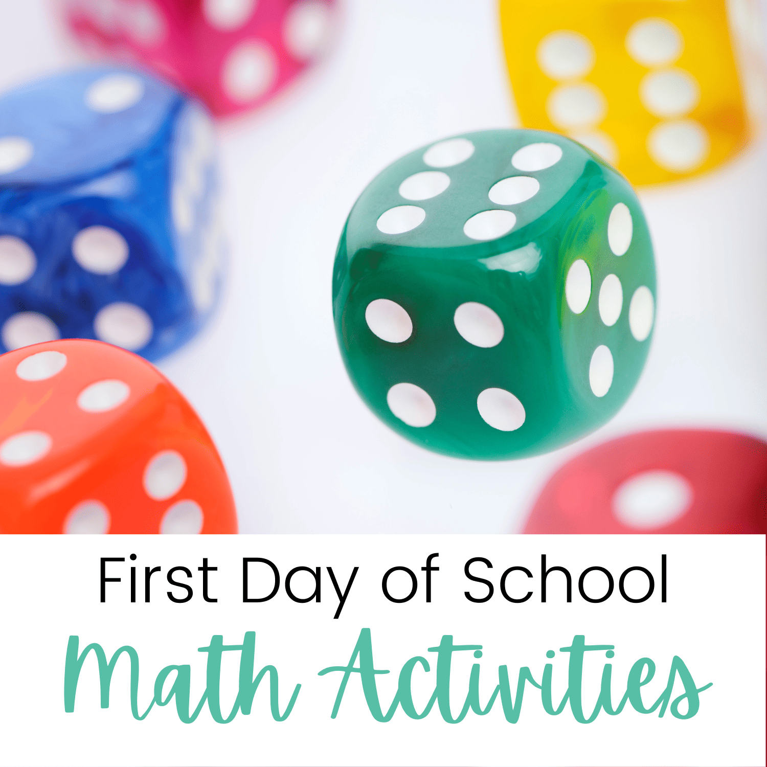 First Day of School Math Activities for Upper Elementary