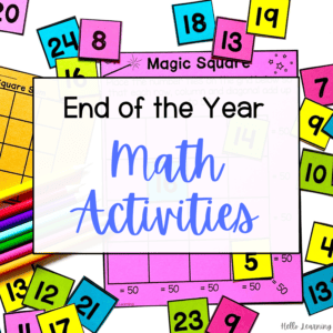 End of Year Math Activities for Upper Elementary