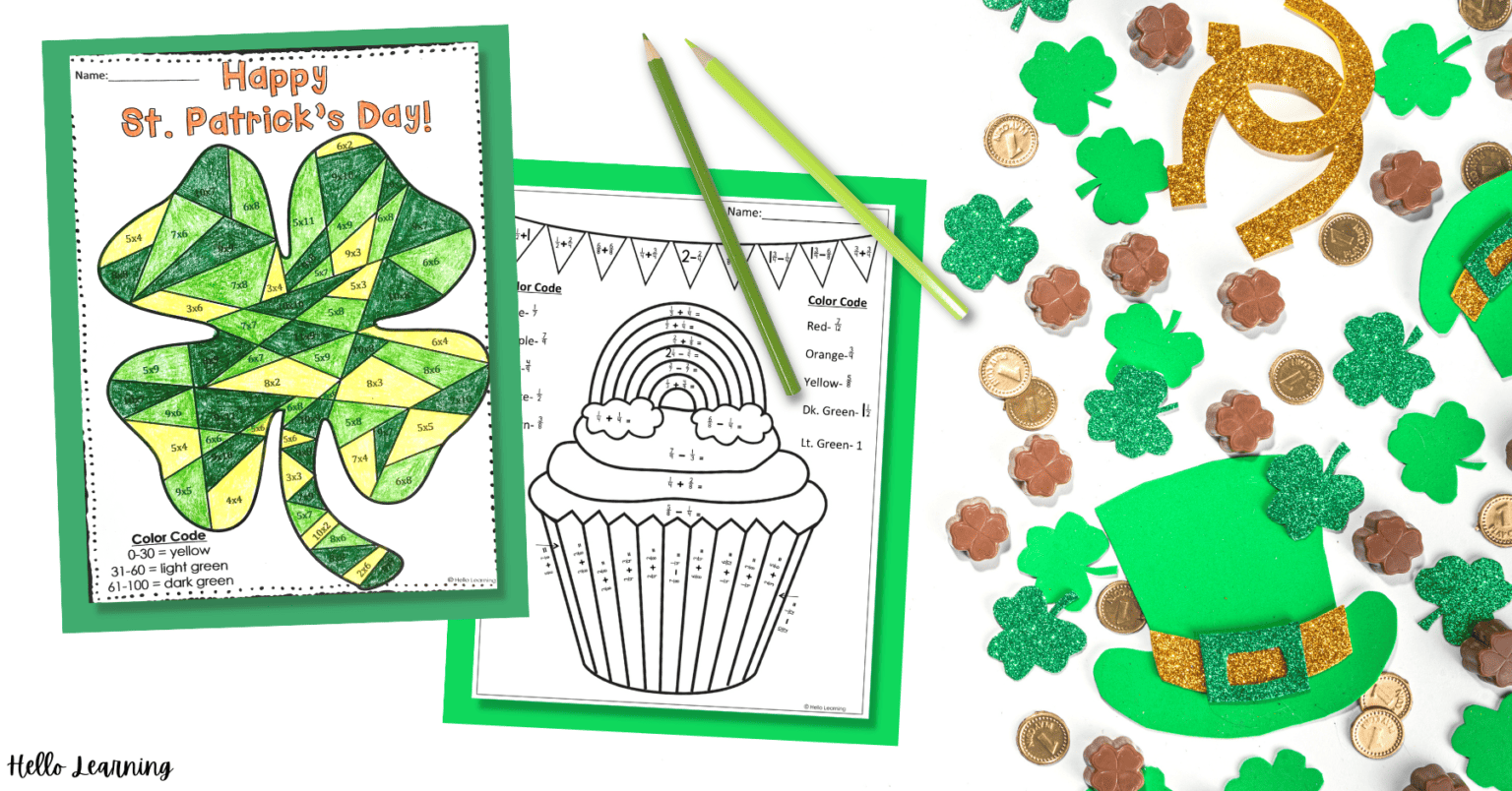 St. Patrick's Day Math Activities for Upper Elementary - Hello Learning