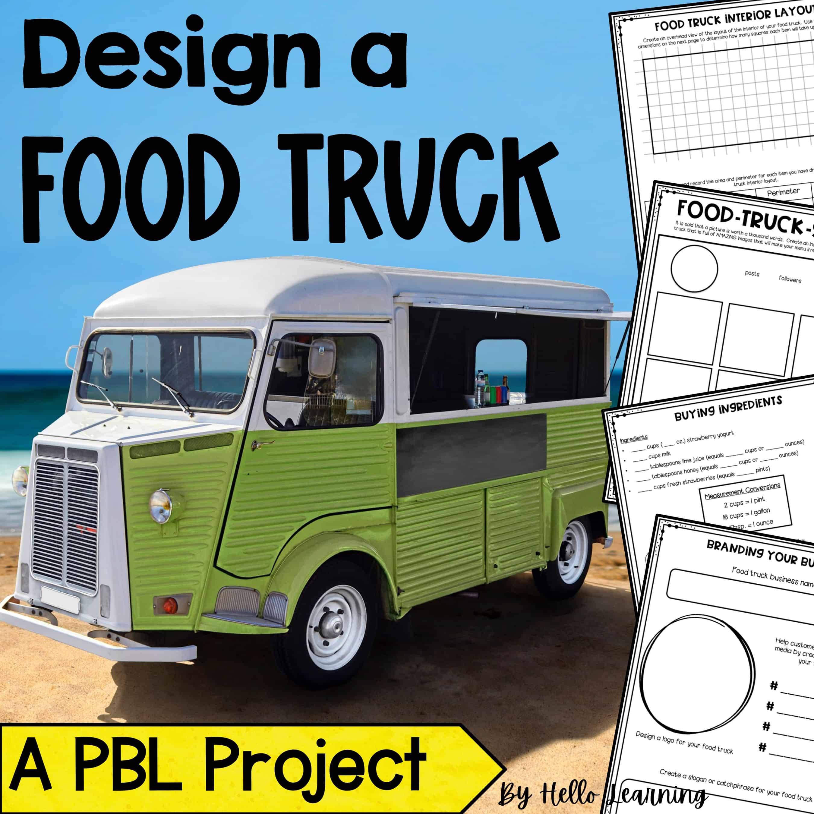 design a food truck math project based learning